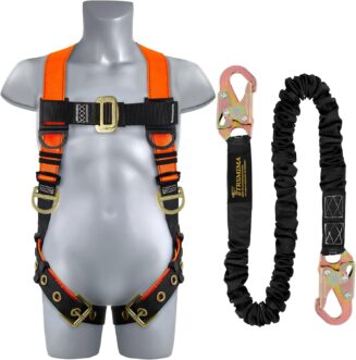TRSMIMA Safety Harness Fall Protection - Safety Harnesses Construction Kit
